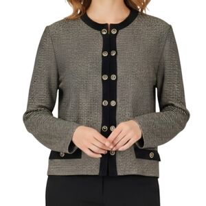 ST. JOHN COLLECTION Knit Zip Front Jacket